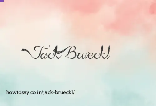 Jack Brueckl