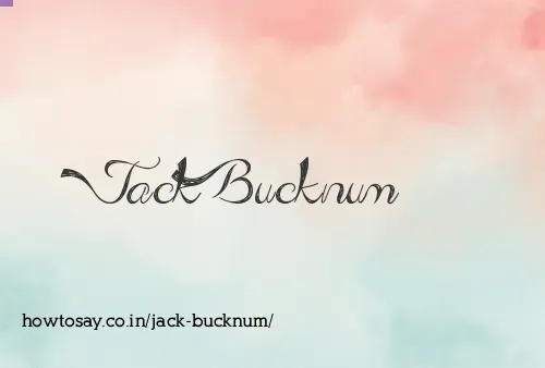 Jack Bucknum