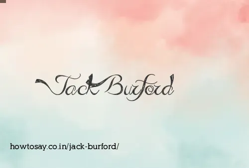Jack Burford