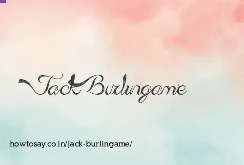 Jack Burlingame