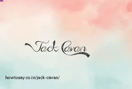 Jack Cavan