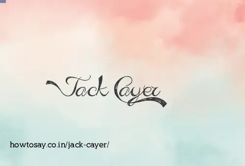Jack Cayer
