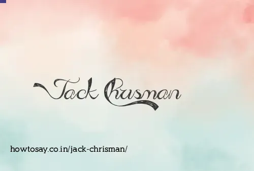 Jack Chrisman