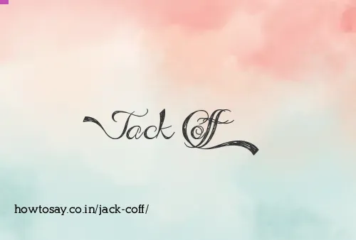 Jack Coff