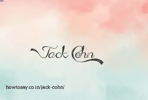 Jack Cohn