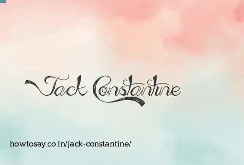 Jack Constantine