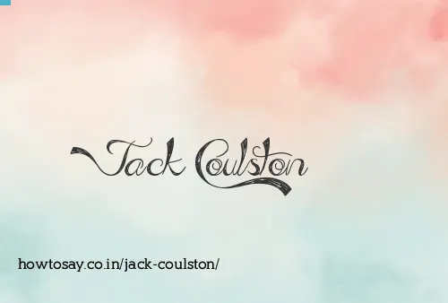 Jack Coulston