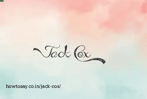 Jack Cox
