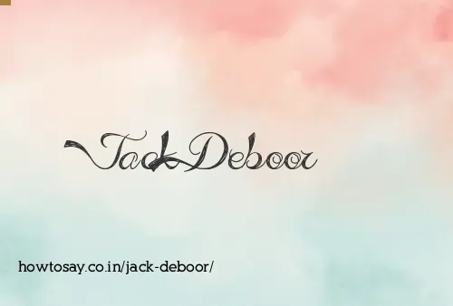 Jack Deboor