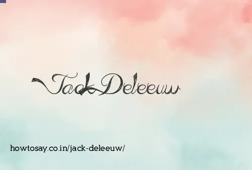 Jack Deleeuw