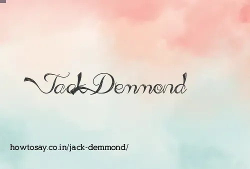 Jack Demmond