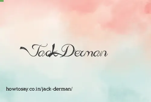 Jack Derman