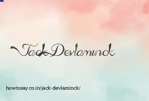 Jack Devlaminck