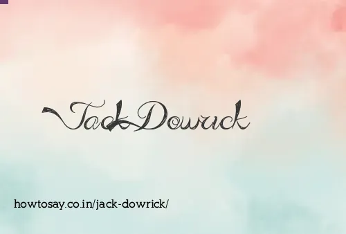 Jack Dowrick