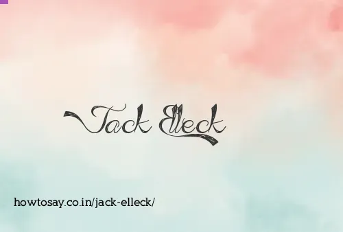 Jack Elleck