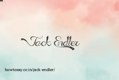 Jack Endler