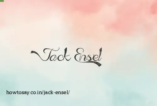 Jack Ensel