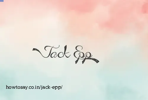 Jack Epp