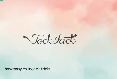 Jack Frick