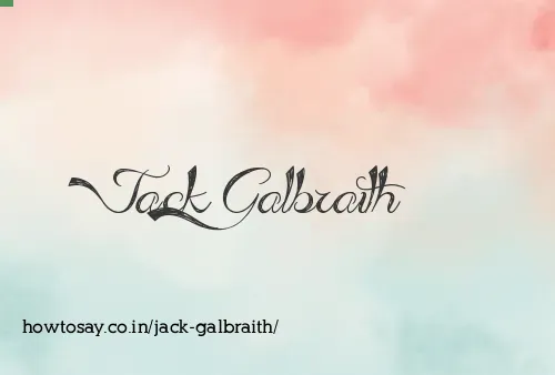 Jack Galbraith