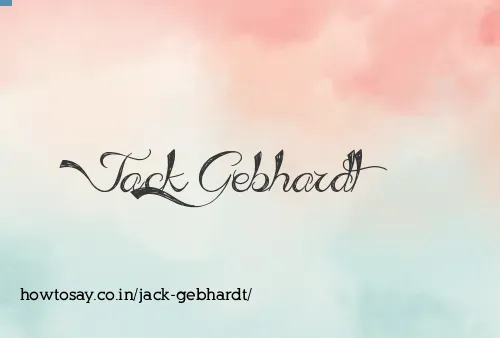 Jack Gebhardt