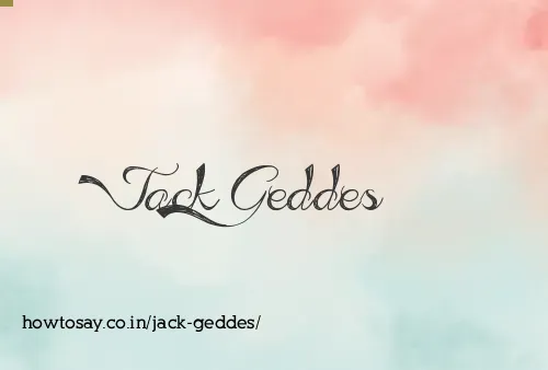 Jack Geddes