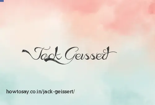 Jack Geissert