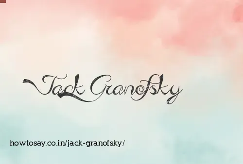 Jack Granofsky
