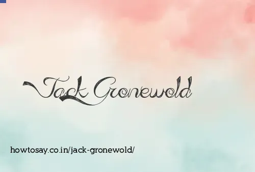 Jack Gronewold