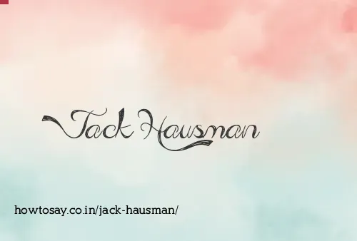 Jack Hausman