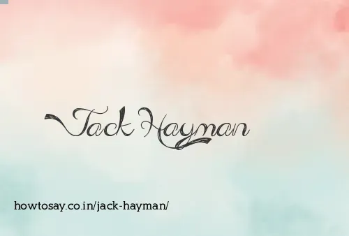 Jack Hayman