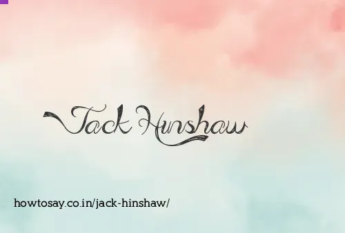 Jack Hinshaw