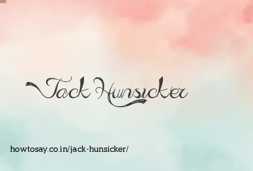 Jack Hunsicker