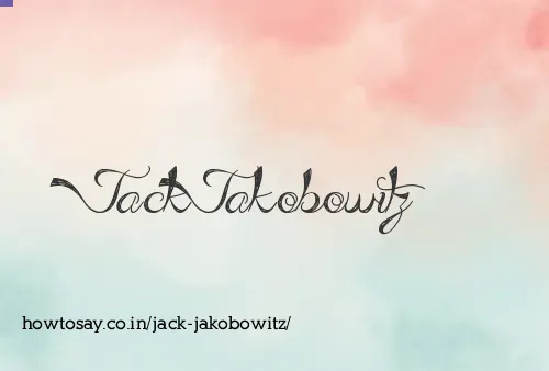Jack Jakobowitz