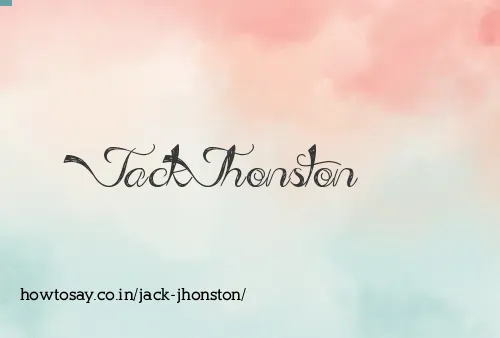 Jack Jhonston