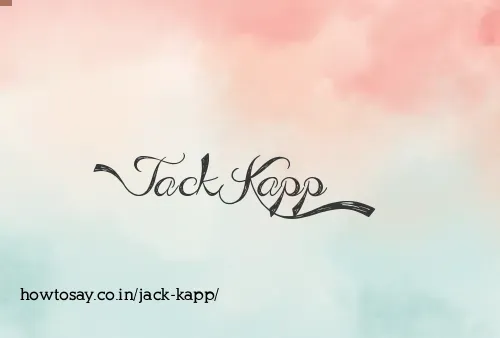 Jack Kapp