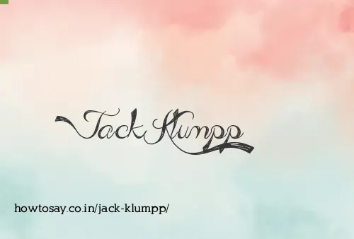 Jack Klumpp