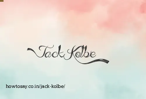 Jack Kolbe