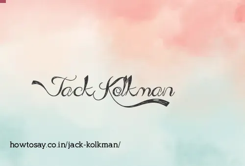Jack Kolkman