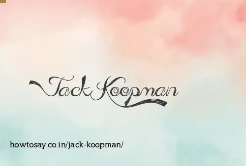 Jack Koopman