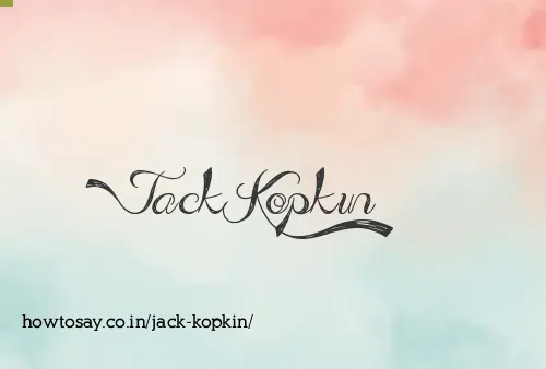 Jack Kopkin