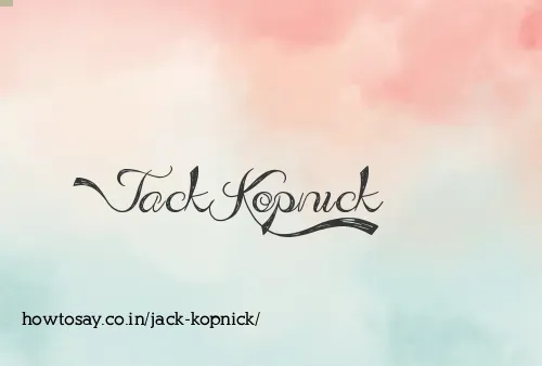 Jack Kopnick