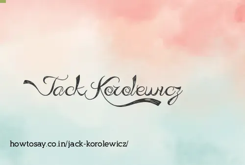 Jack Korolewicz