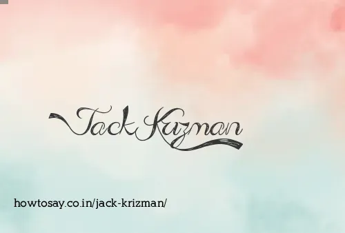 Jack Krizman