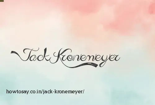 Jack Kronemeyer