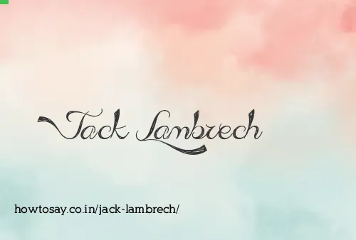 Jack Lambrech