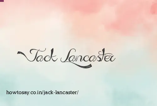Jack Lancaster