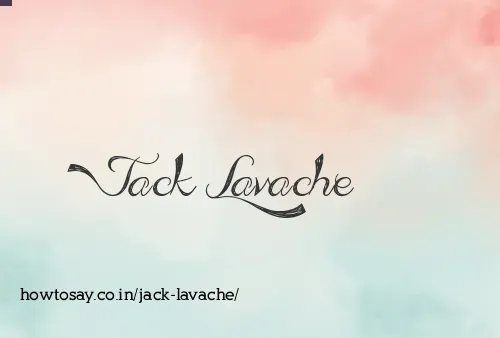 Jack Lavache