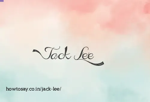 Jack Lee