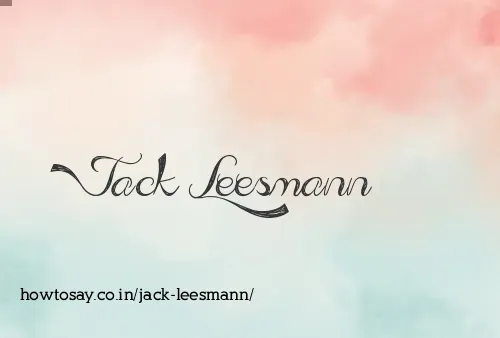 Jack Leesmann